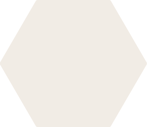 Ein weißes sechseckiges Design auf hellem Hintergrund.